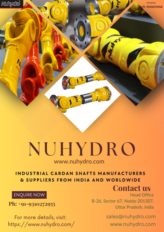 Industrial Cardan Shafts Nuhydro