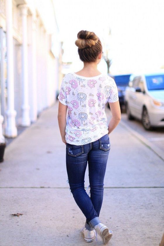 15 Cute Outfits With Messy Bun Outfit Ideas With Bun Hairstyle Stylevore