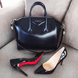 Black 7′ High Heel Ankle Strap Patent Leather Sexy Shoes. Women fashion ...
