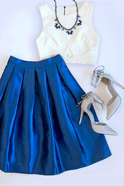 Summer dresses to wear to a wedding : Boxed In Royal Blue Pleated Skirt ...