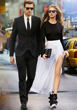 Semi-Formal Style Matching Couple Outfit idea… on Stylevore