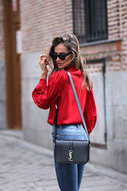 39 Best Red Top Outfit Ideas Images in November 2023