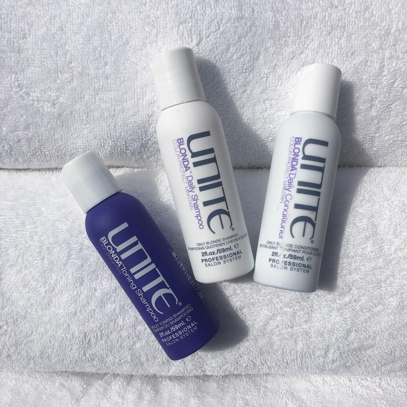 UNITE Hair’s Non-Toning Daily Purple Shampoo and Conditioner Is the Best for Blondes: 