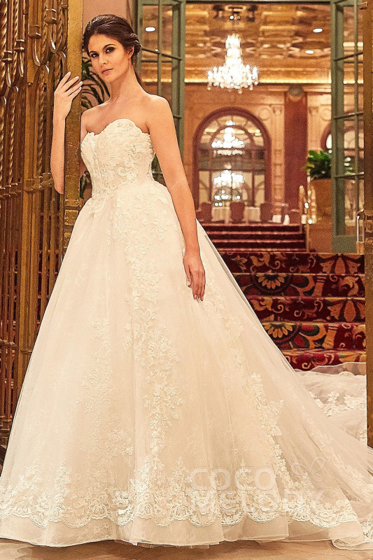 a-line-princess-wedding-dress-cocomelody