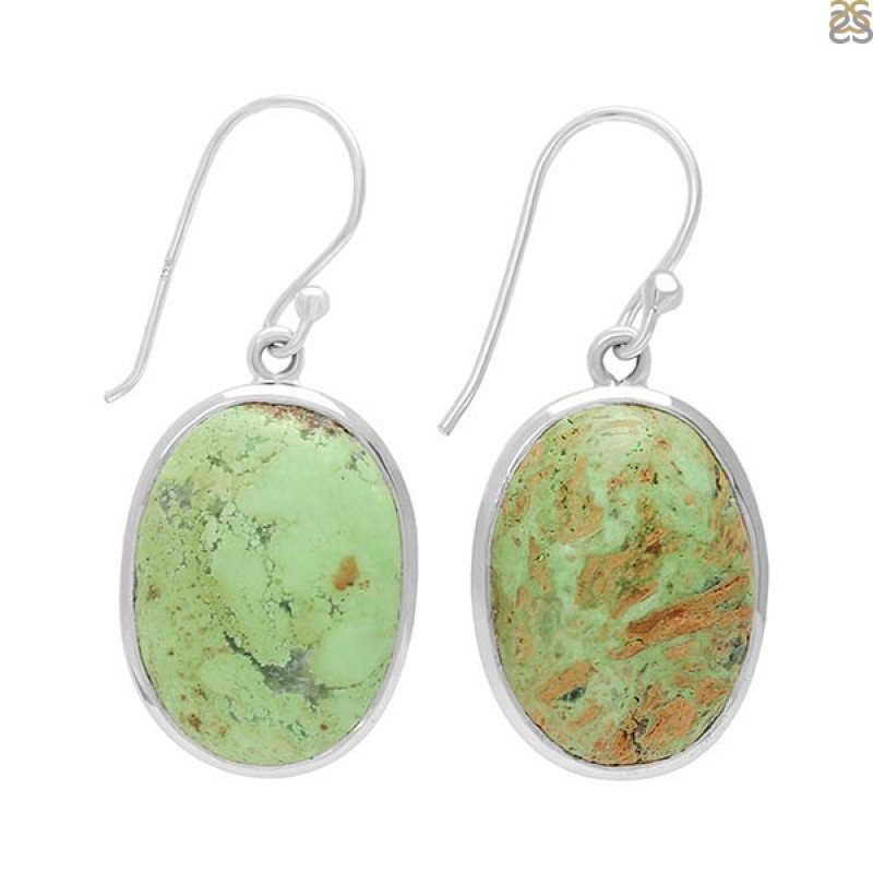 Buy Unique Sterling Silver Gaspeite Earring: 