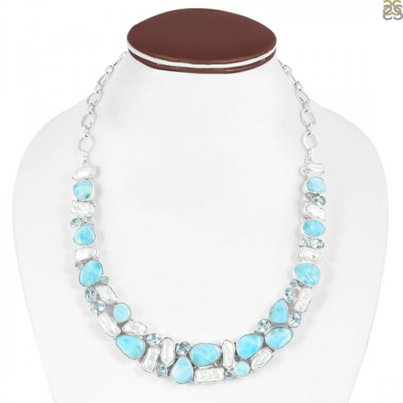 Natural Larimar Jewelry Collection for Women | fashion