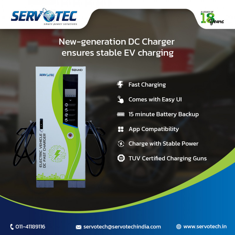Servotech DC Fast Chargers For Electric Vehicles: 