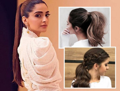 Elevate Your Updo with Clip-In Ponytail Extensions: 