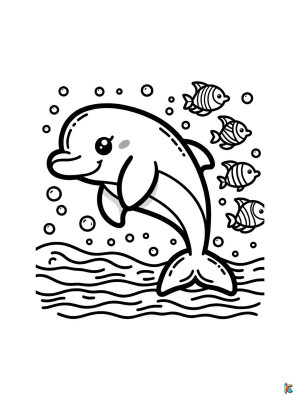 Dive into Creativity with Dolphin Coloring Pages for Relaxation: 