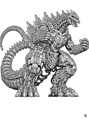Godzilla Coloring Pages - ColoringPagesKC: 