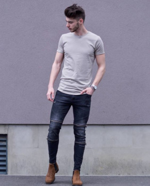 Outfit ideas with jeans, t-shirt: 