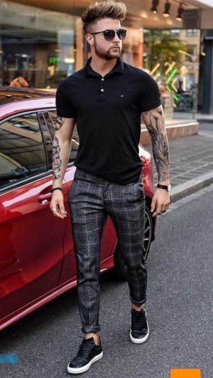 OEM Men's Black and White Plaid Casual Pencil Pants - China Men's Trousers  and Autumn and Winter Pants price | Made-in-China.com