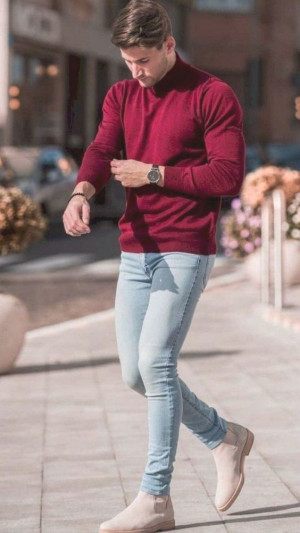 Outfit ideas for men, winter clothing: 