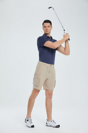 Classy outfit with shorts, t-shirt, polo shirt: 