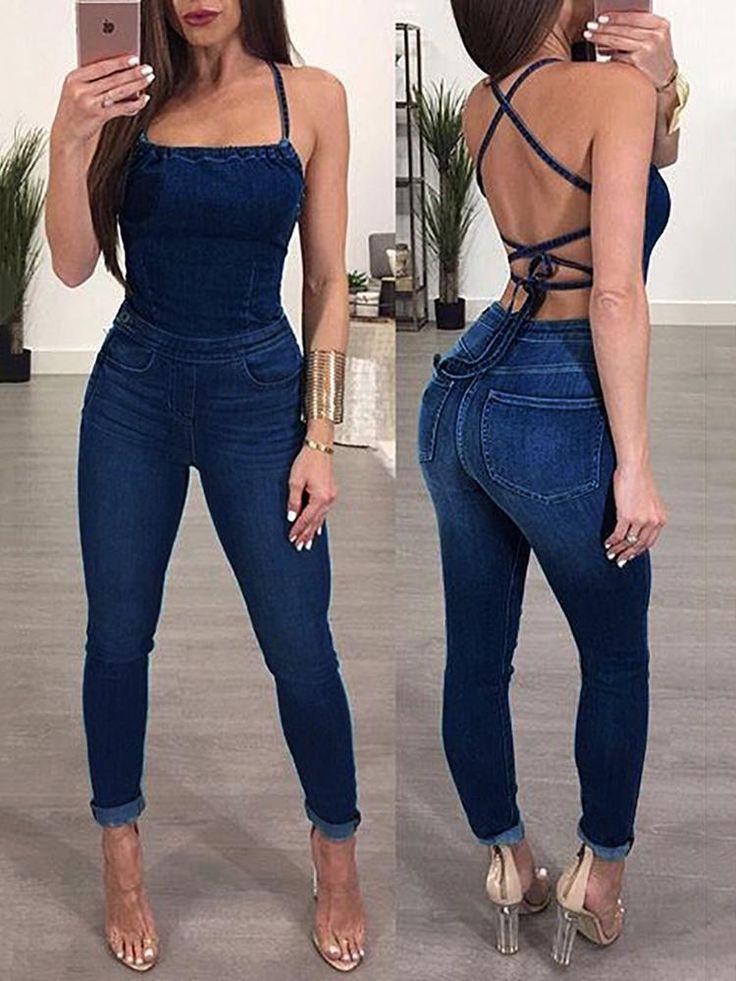 Wear A Denim Jumpsuit With Style On Stylevore