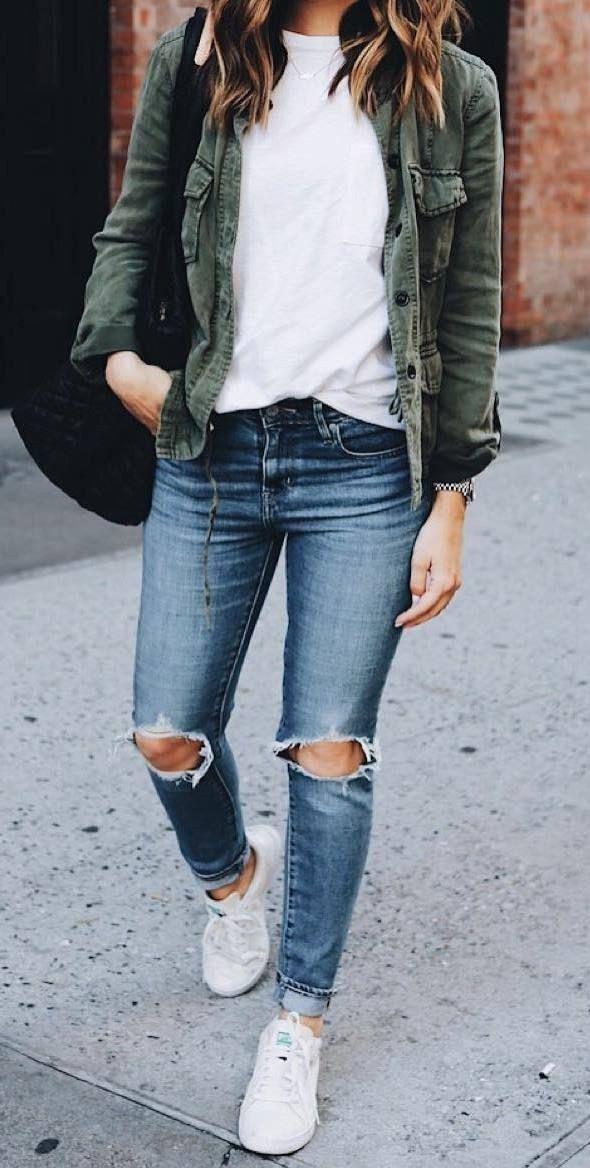 45 Inspiring Fall Outfits For The Best Look Jeans Outfit Ideas Denim Outfits 2019 On Stylevore