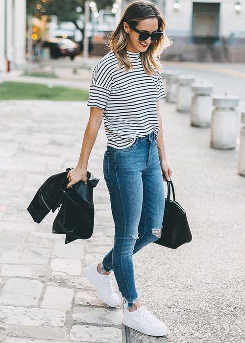 Looks básicos – Como Usar Jeans Outfit Ideas – Denim Outfits 2019 on ...