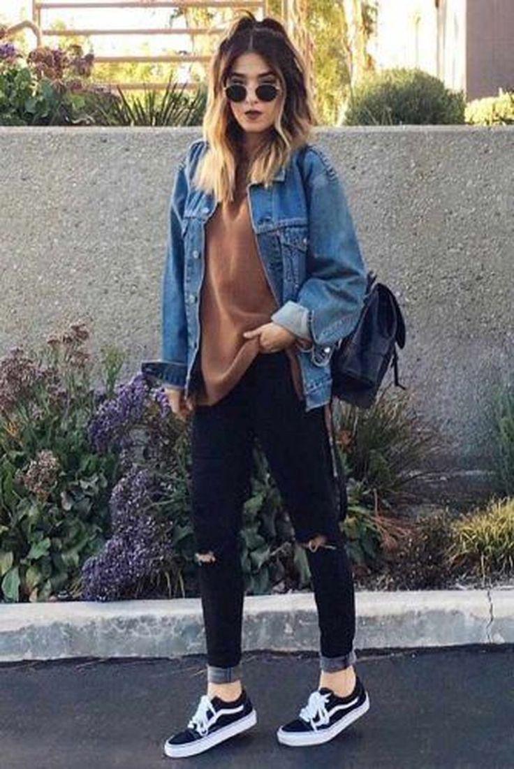 denim outfit for teenage girl
