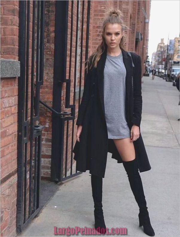 Casual outfits Josephine Skriver, Knee-high boot on Stylevore