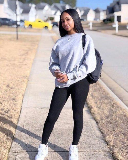 yoga pants outfits for school