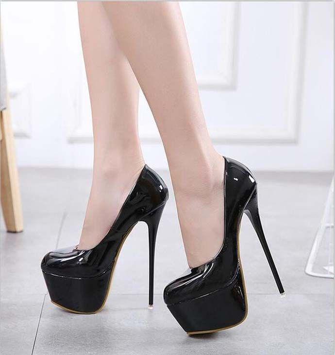 Extreme High Heels. Autumn Women Sexy Evening Party High Heels Shoes on ...