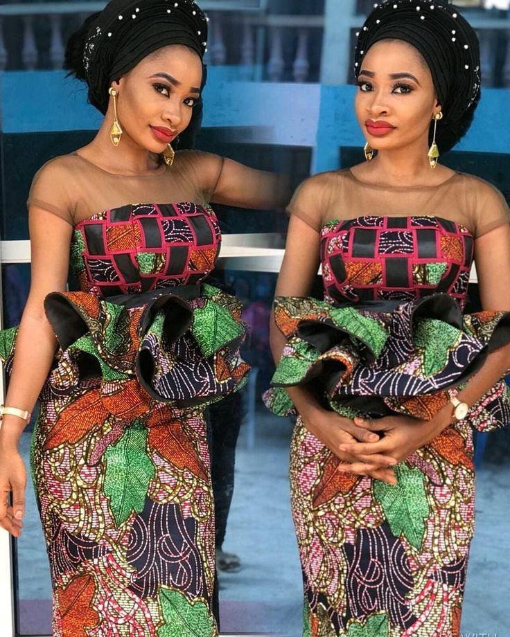 African Wax Prints Black Girls Aso Ebi African Dress On Stylevore