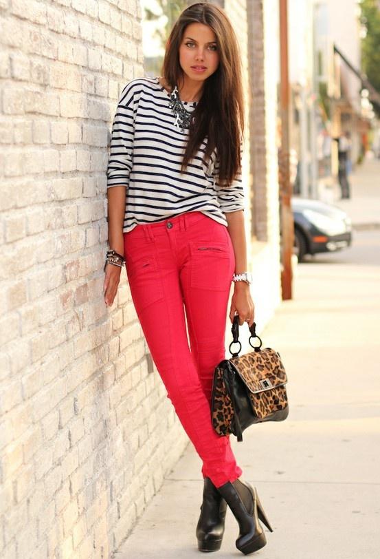 How To Wear Red Jeans Red Jeans, Wearing Red, Fashion, 55% OFF