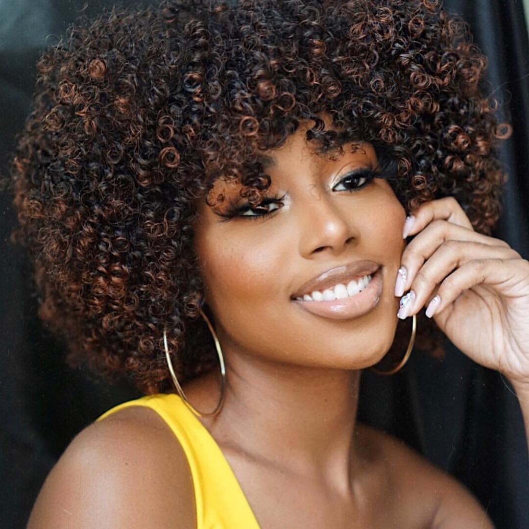 Black Girl Jheri Curl Afro textured Hair On Stylevore