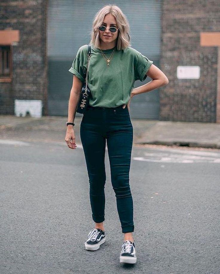 green checkered vans outfit