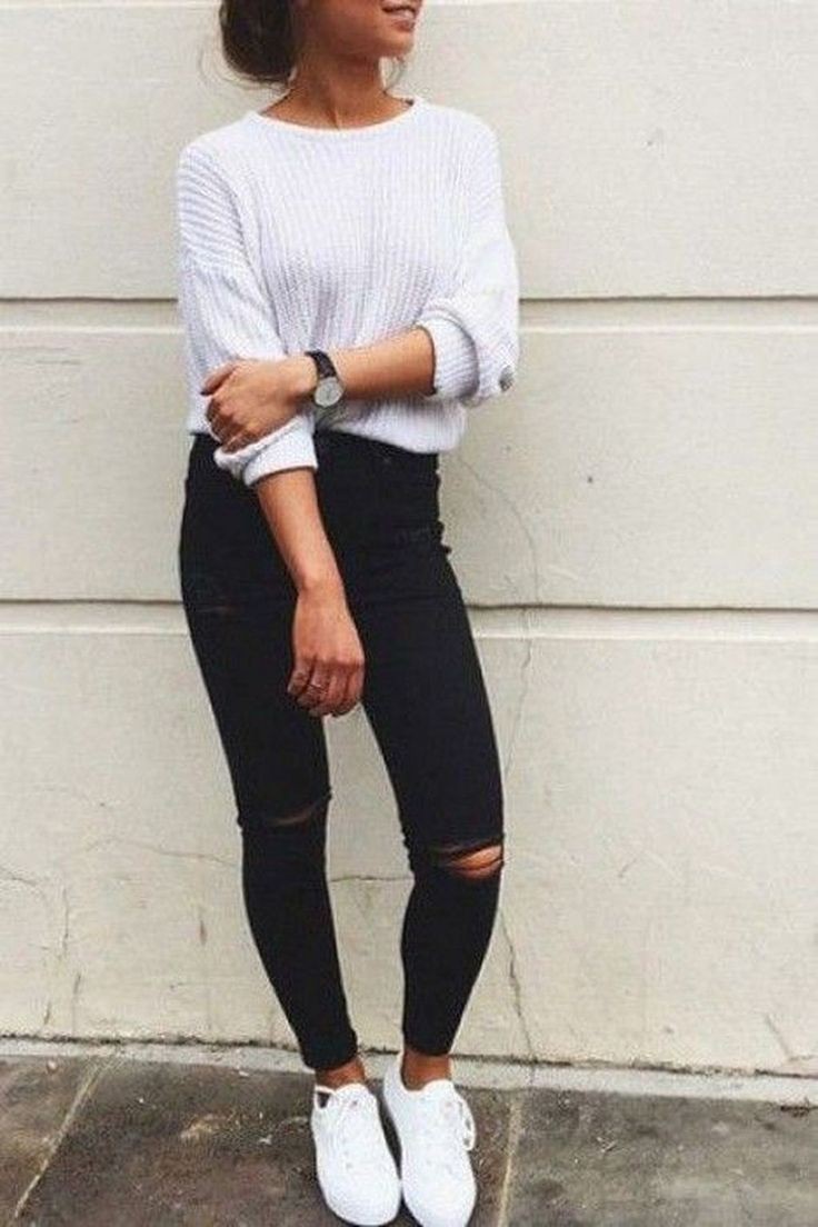 Outfits with black jeans on Stylevore