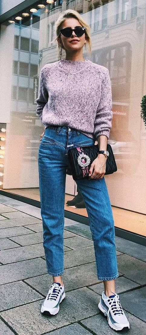 Mom jeans, Combat boot on Stylevore