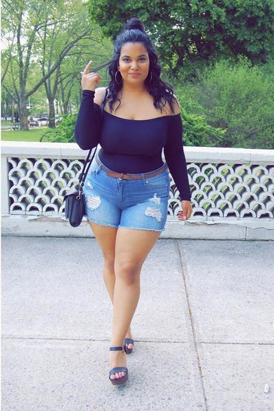 Plus Size Girls In Shorts On Stylevore