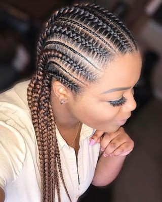 Cornrow hairstyles, Box braids, Lace wig on Stylevore