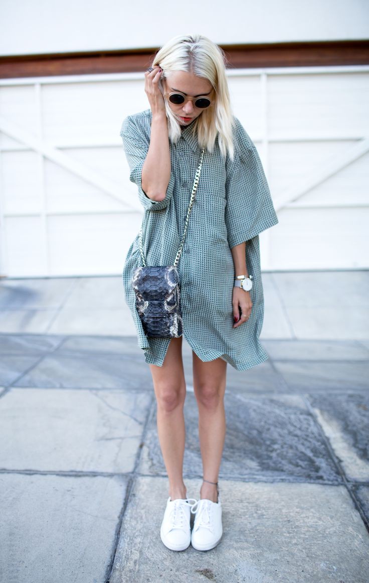 T shirt dress styled on Stylevore