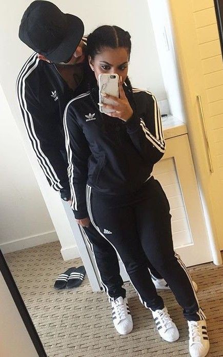 adidas matching couple outfits