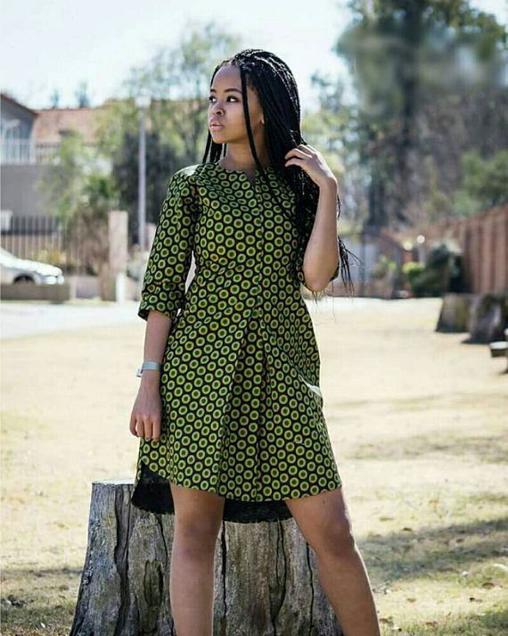 Beautiful shweshwe dress designs 2019 on Stylevore