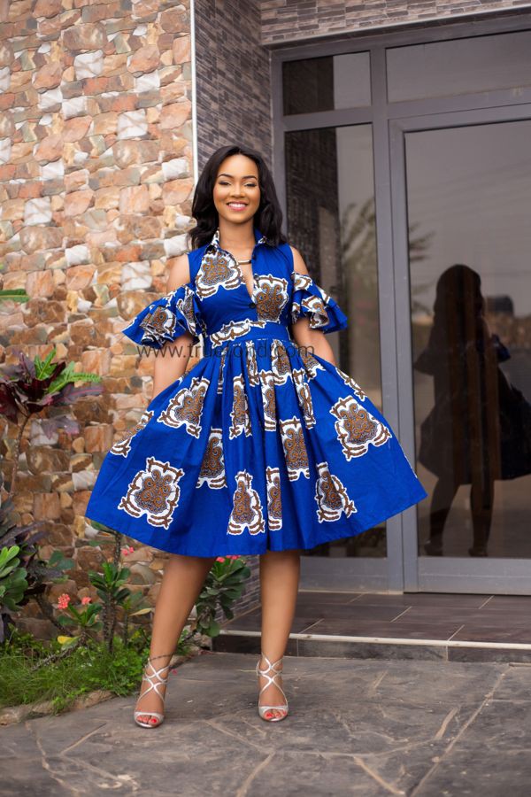 Short blue african dresses on Stylevore