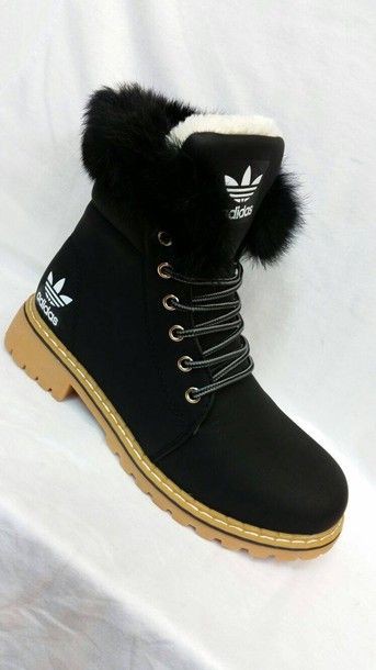 adidas shoes with fur