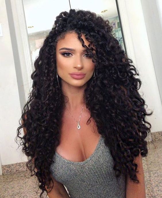 black prom curly hairstyles for long hair