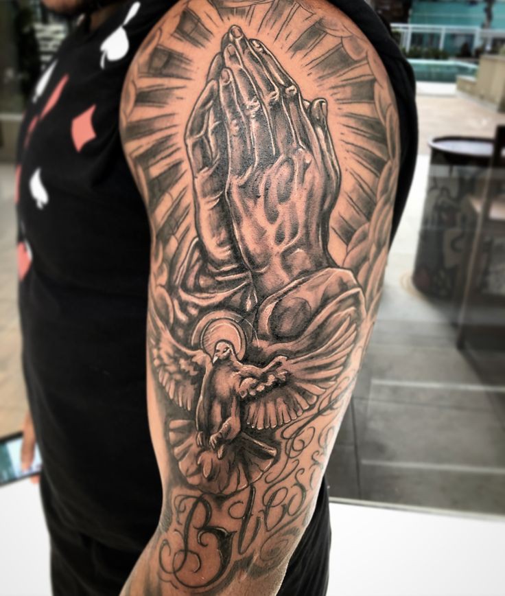 Before the prayer hands heals  Marvelyn Tattoo studio  Facebook