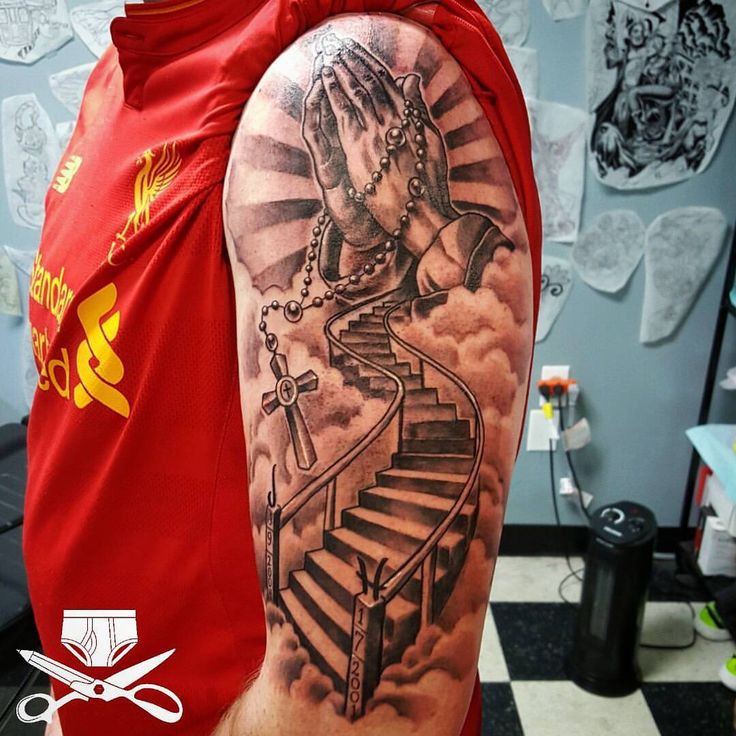 Stairway to heaven tattoo sleeve