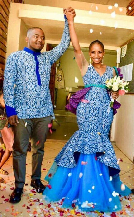 Latest Shweshwe Traditional Wedding Dresses 2019 On Stylevore ...