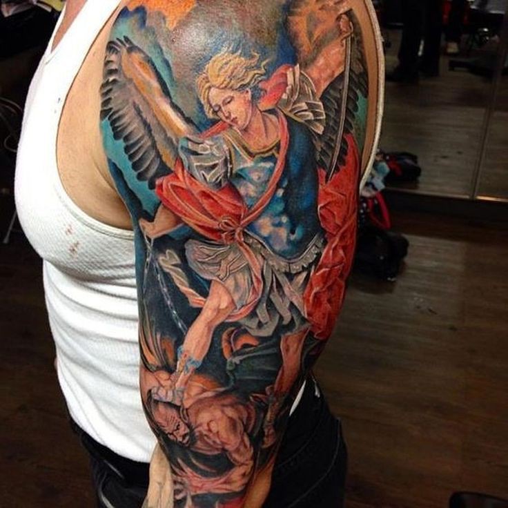 Share more than 68 saint michael tattoo sleeve latest  thtantai2