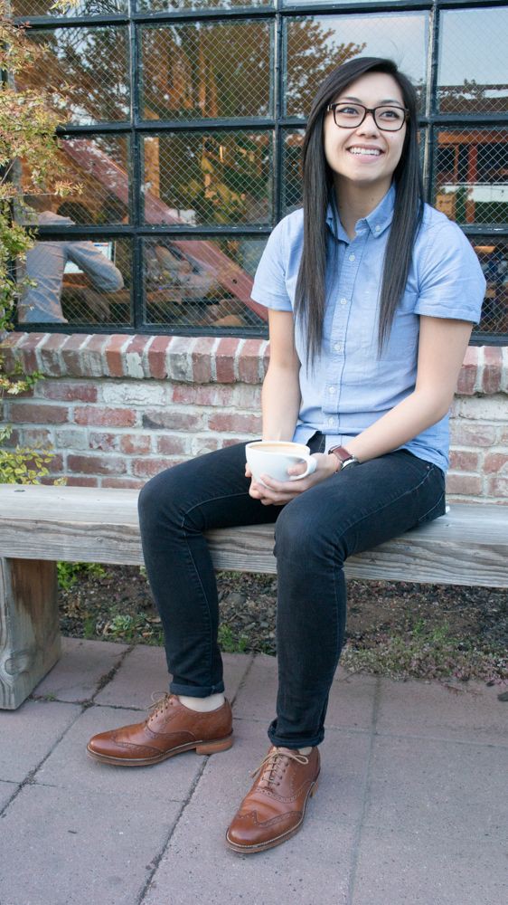 Brown Oxford Shoes Womens Outfit on Stylevore