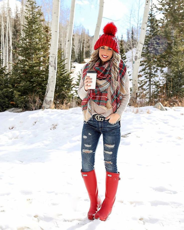 Snowing Outfit/Snow Outfit Ideas, Winter clothing, Fashion boot
