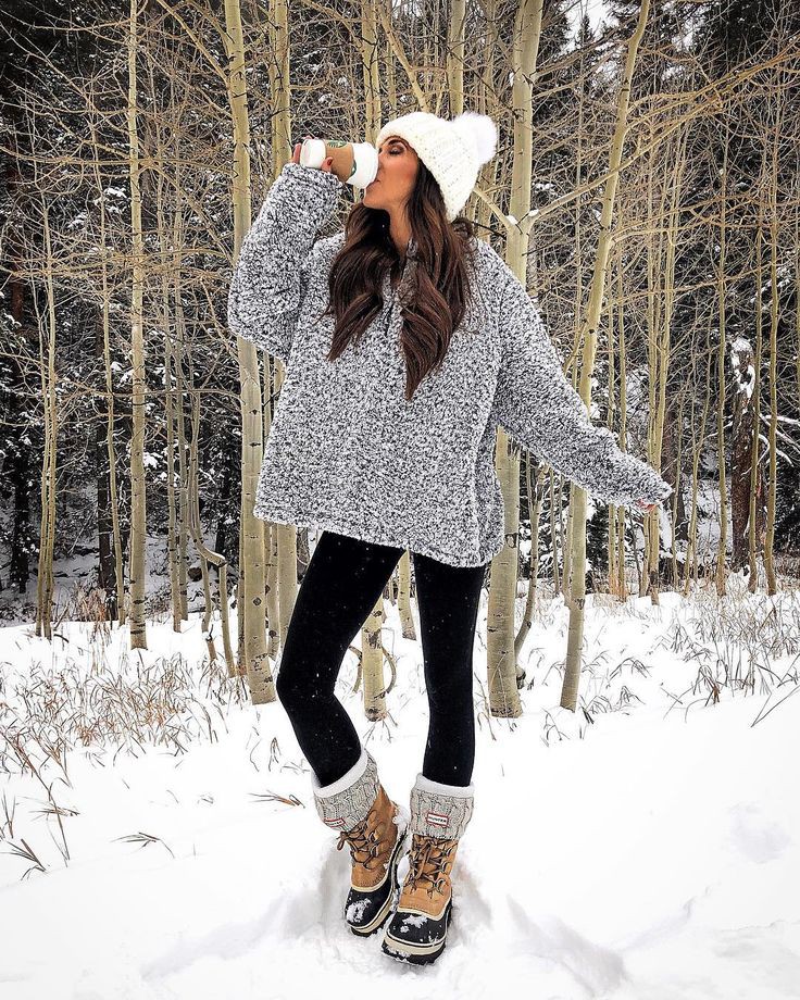 Snow day cute winter snow outfit | Snowing Outfit | Snow Outfit Ideas ...