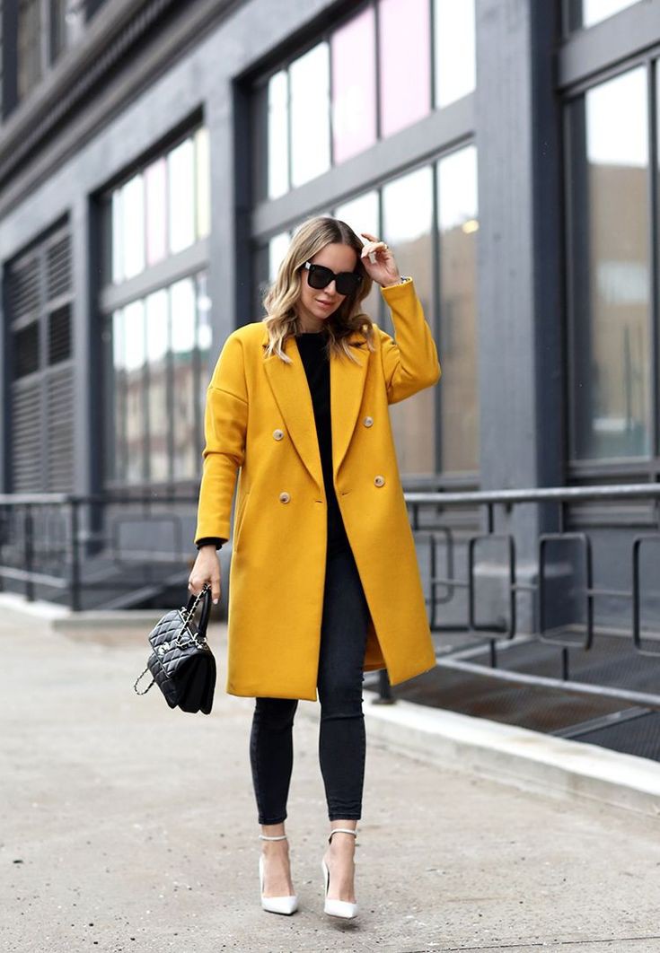 Simple yet stylish ideas for yellow coat outfit, Trench coat | Trench ...