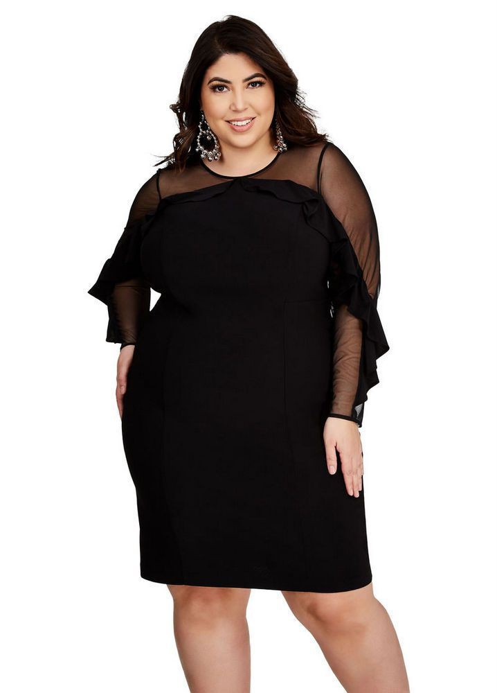 Check out these stylish little black dress, Ashley Stewart | Plus Size Black Outfit Ideas | Ashley Stewart, Plus outfit, Vero Moda