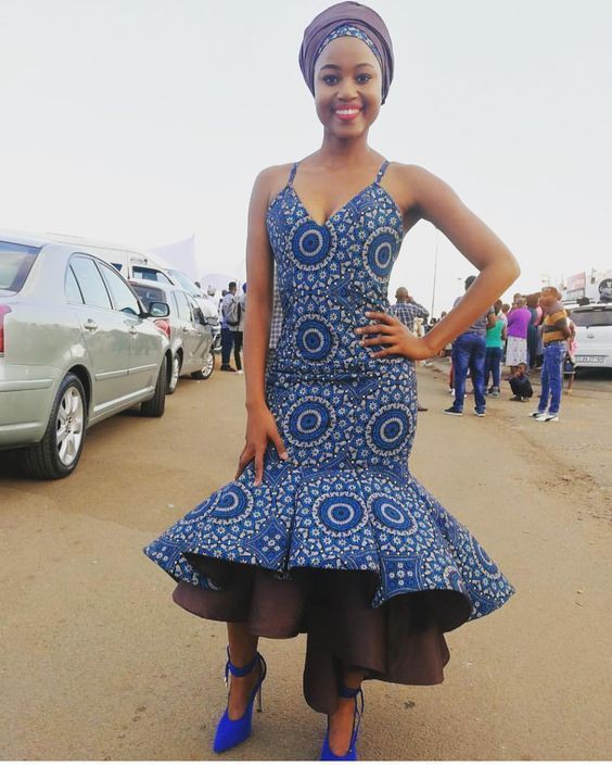 bow african shweshwe dresses