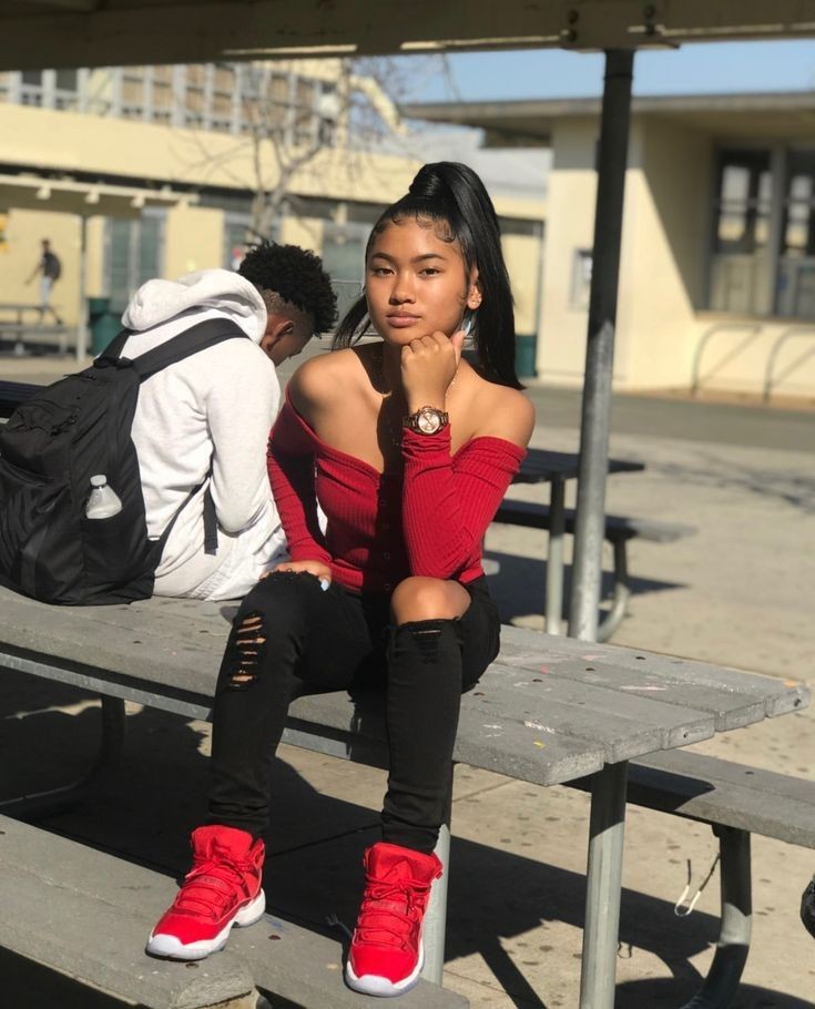 all red jordan outfit